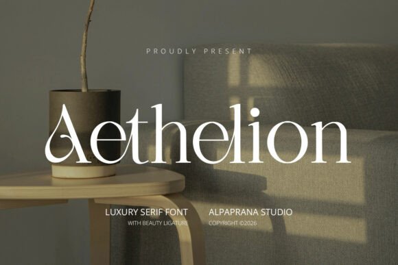 Aethelion: A Modern Serif Font for Bold Branding