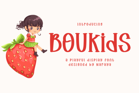 Boukids: A Playful Typeface for Authentic Creations
