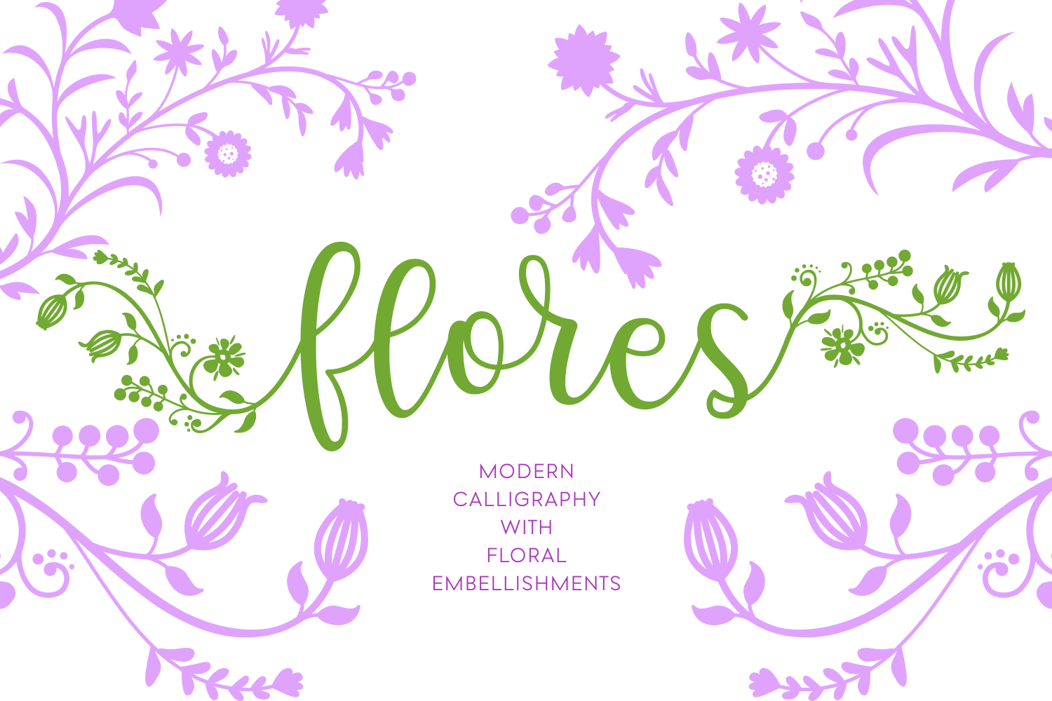 Flores: A Modern Calligraphy Font with Organic Flair