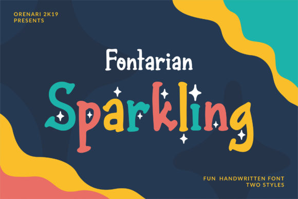 Fontarian Sparkling: A Handwriting Font for Special Designs