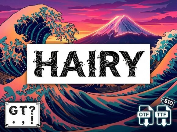 Hairy: The Decorative Display Font for Impact