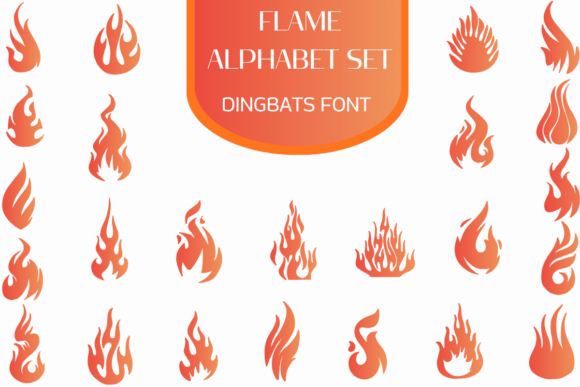 Ignite Your Brand with the Flame Alphabet Set