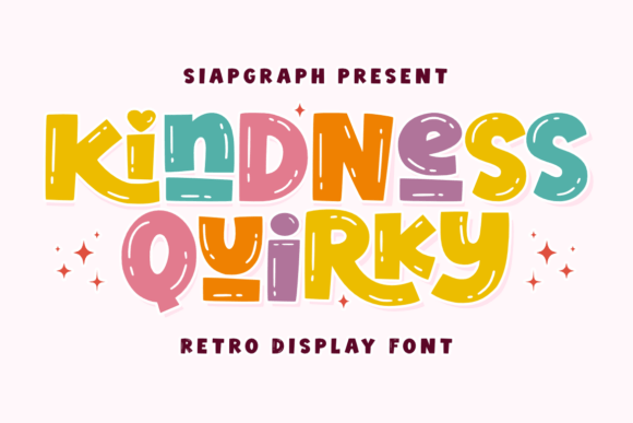 Kindness Quirky: A Playful Retro Font for Bold Designs