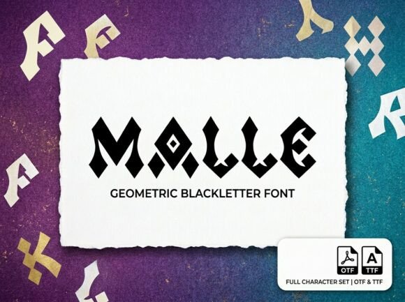Malle: A Display Font for Bold Branding