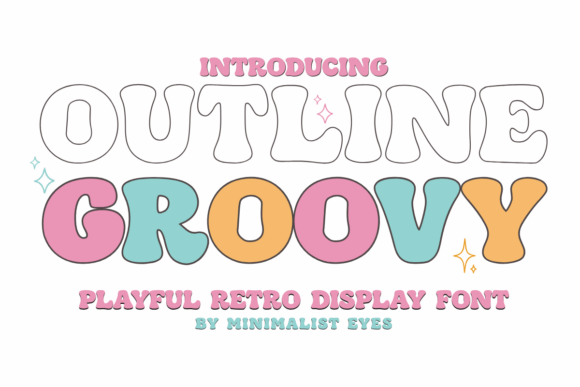 Outline Groovy: A Retro Bubble Font for Modern Makers