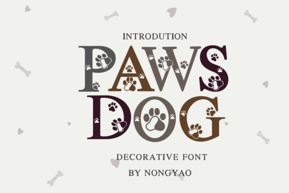 Paws Dog: A Decorative Font for Heartfelt, Handmade Charm