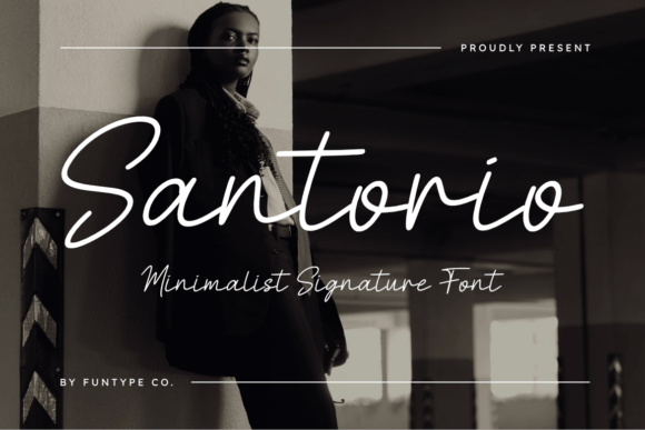 Santorio: The Elegant Minimalist Signature Font for Modern Design