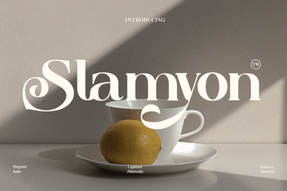 Slamyon: A Font for Modern Luxury and Editorial Elegance