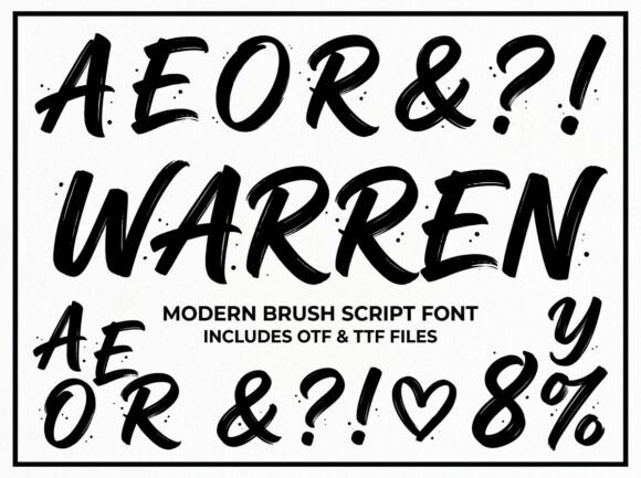 Warren: A Display Typeface for Making a Bold Statement